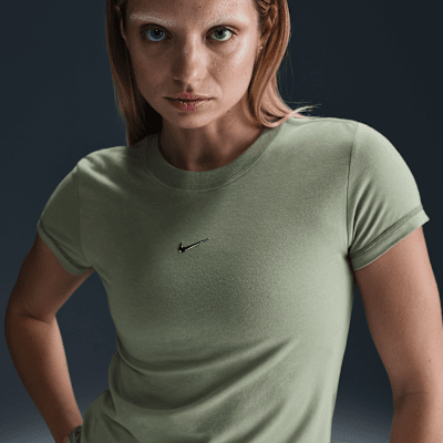 Nike Sportswear Chill Knit Women's Slim Cropped T-Shirt. Nike CA